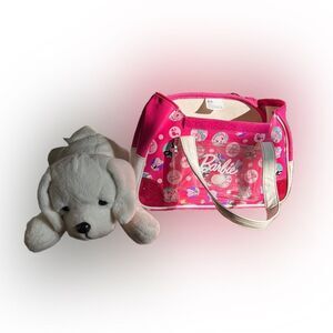 Girls Barbie Dog Stuffed Animal And Purse